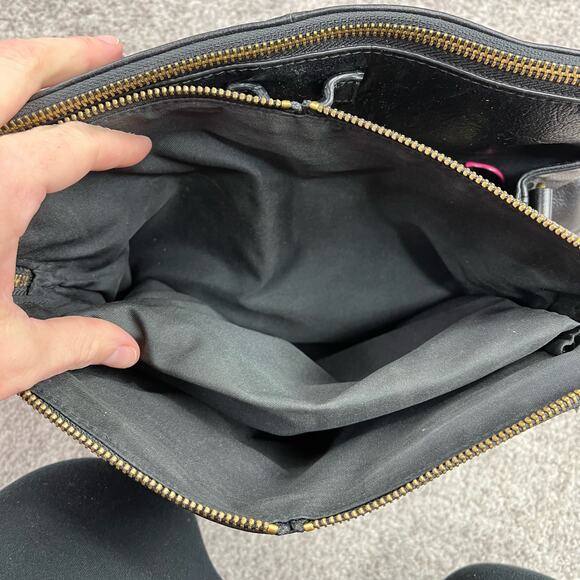 Elliott Lucca Genuine Leather Black Satchel - Picture 11 of 16